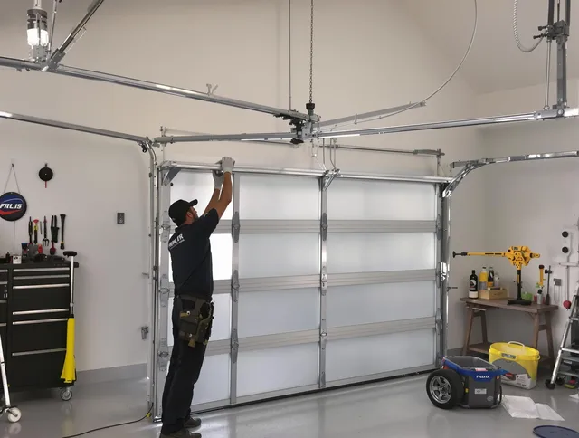 Westport Garage Door Repair certified team performing precision garage door installation in Westport